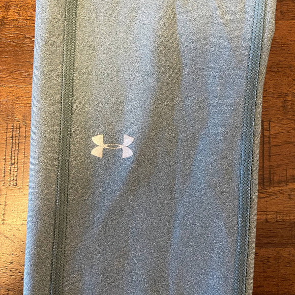 Under Armour Compression Heat Gear Leggings - Heathered Green - Size Small - Picture 4 of 6